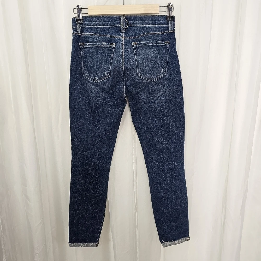 J Brand Capri Breathless destroyed distressed cuff hem size 26